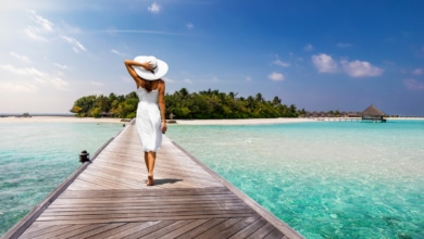 Gut gekleidet im Urlaub